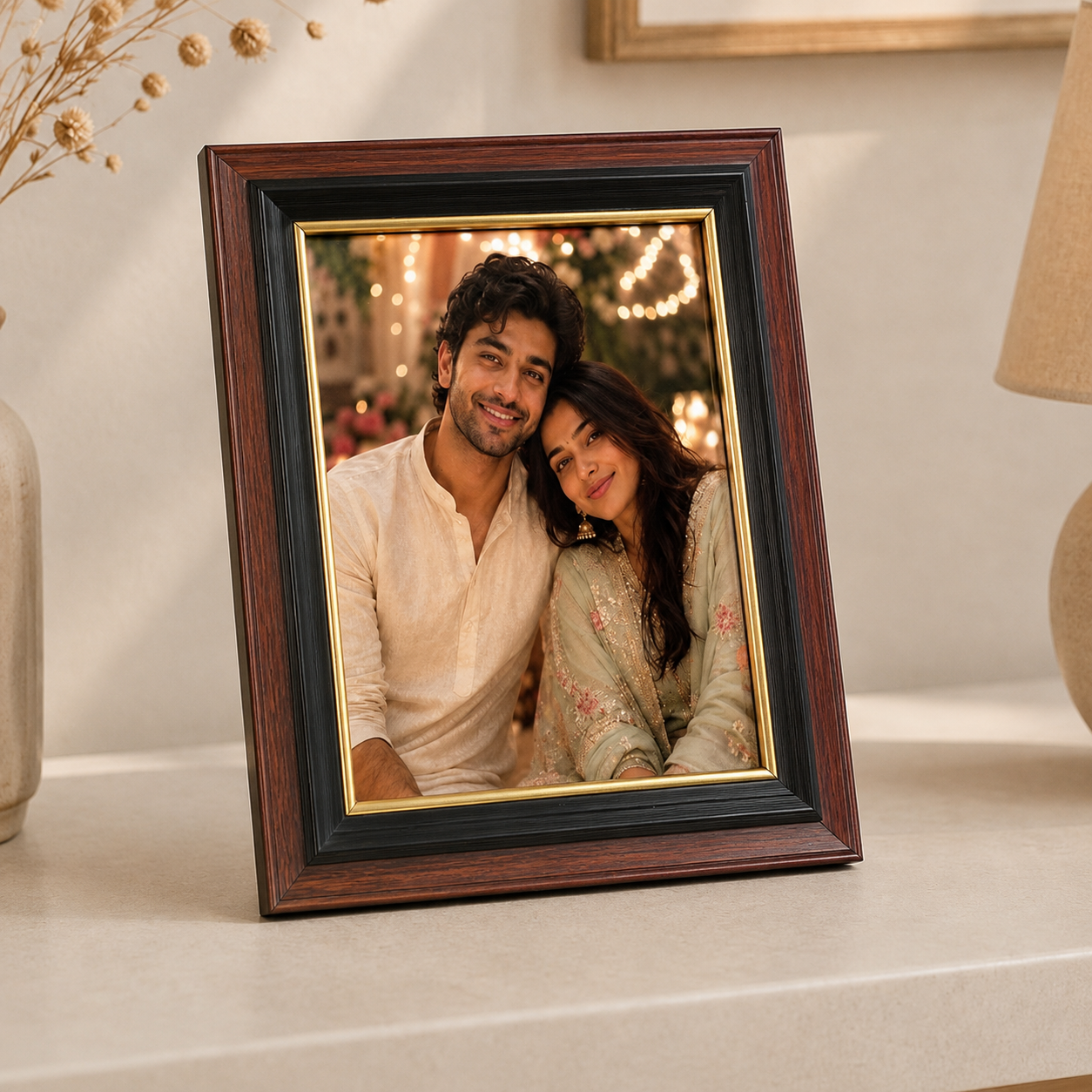 Wooden photo frame