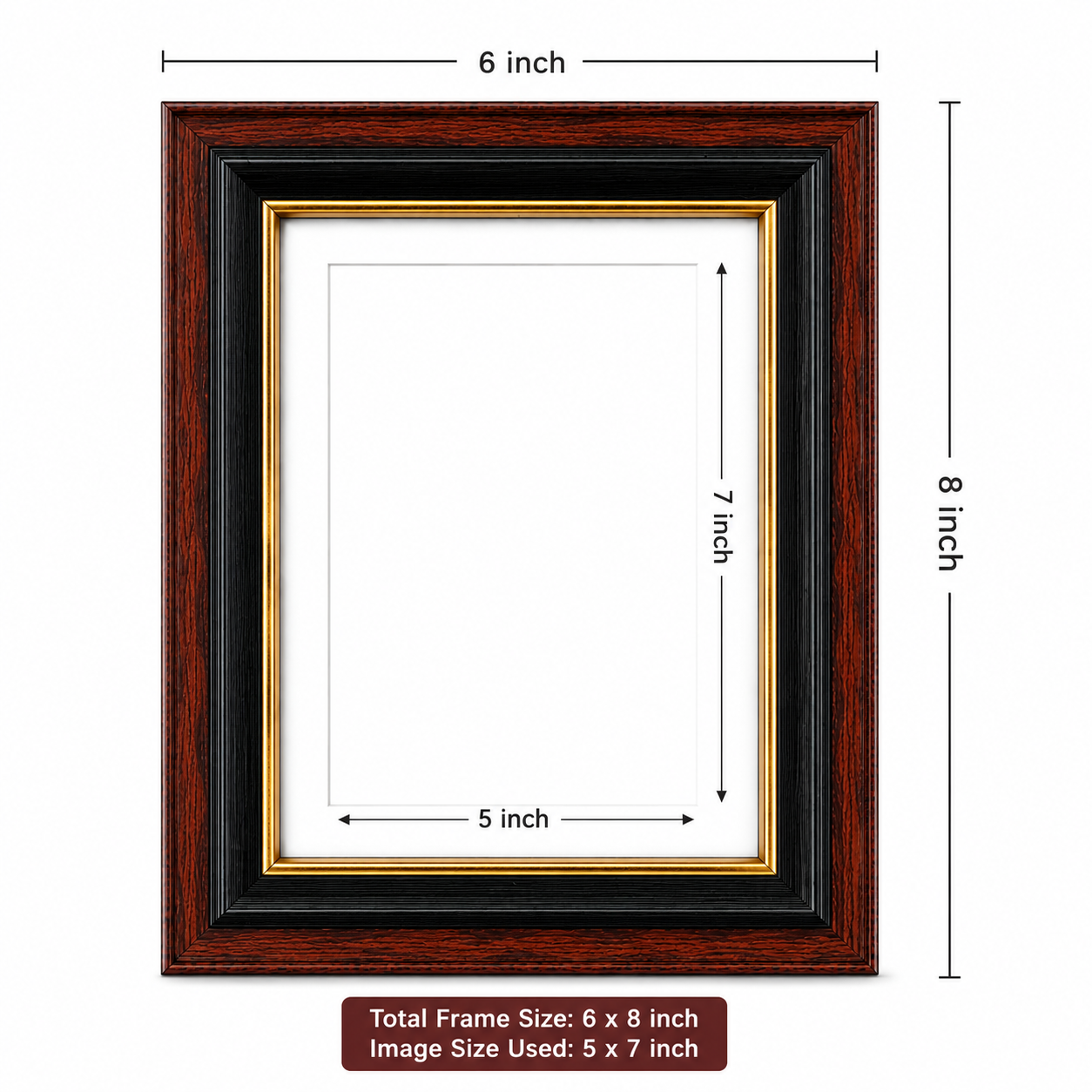 Wooden photo frame