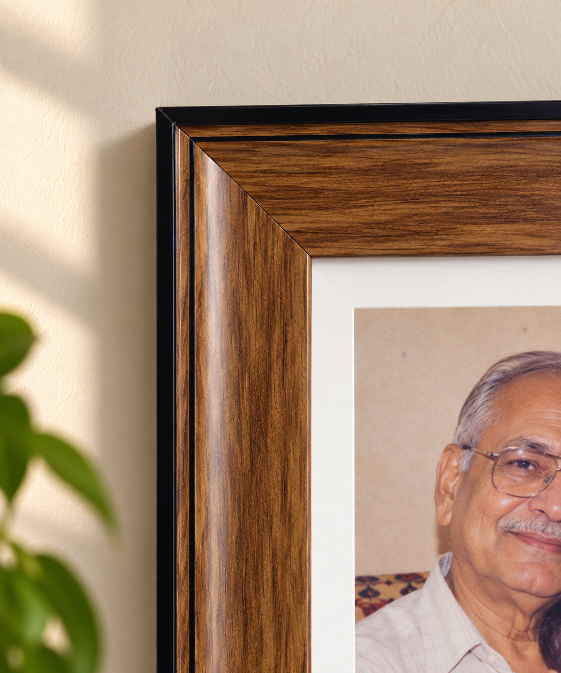 Walnut Crest Frame